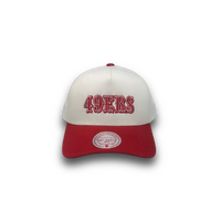 Mitchell & Ness San Francisco 49ers Pro Pinch Two Tone White Cream/Red OSFM