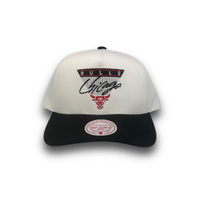 Mitchell & Ness Chicago Bulls Pro Pinch Script White Cream/Black OSFM
