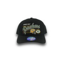 Mitchell & Ness Green Bay Packers Flexfit 110 Script Black OSFM