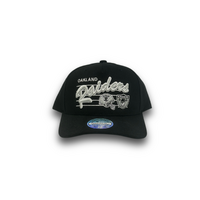 Mitchell & Ness Oakland Raiders Flexfit 110 Script Black OSFM