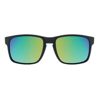 Dirty Dog Electrode 53835 Satin Black / Green Mirror Polarised Lenses