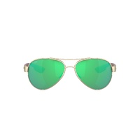 Costa Del Mar Loreto 6S4006 400622-56 Rose Gold / Green Mirror Polarised Lenses