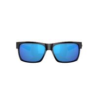 Costa Del Mar Half Moon 6S9026 902611-60 Shiny Black / Blue Mirror Polarised Lenses