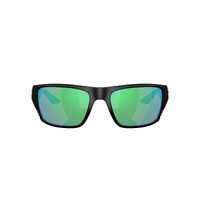Costa Del Mar Finlet 6S9118 911802-59 Matte Black / Green Mirror Polarised Lenses