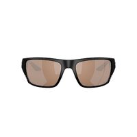 Costa Del Mar Finlet 6S9118 911803-59 Matte Black / Copper Silver Mirror Polarised Lenses
