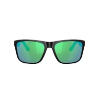 Costa Del Mar Los Alijos 6S9126 912602-59 Matte Black / Green Mirror Polarised Lenses