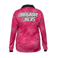 Mangrove Jacks Fishing Shirt Pink Fish Camo Available in Various Sizes