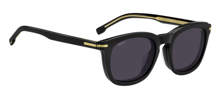 Hugo Boss Clip-On BOSS 1725/G/CS 807 M9 51 Black / Grey Polarised Lenses