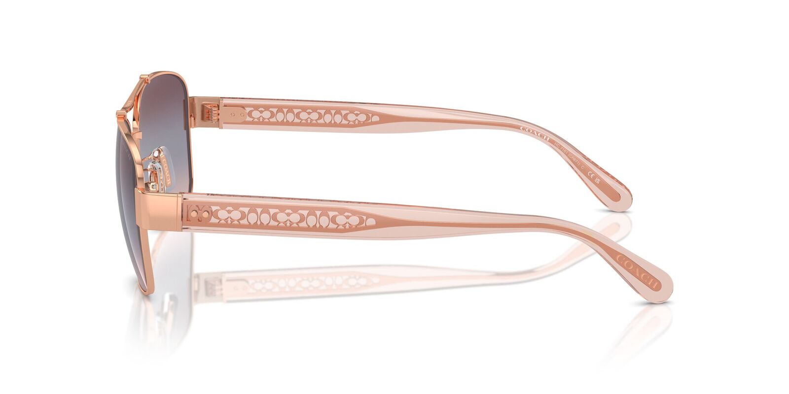 Rose gold coach sunglasses hotsell