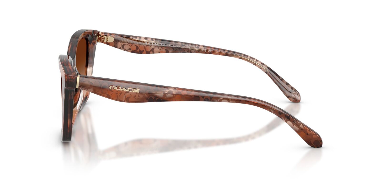 Coach CFU10 HC8464U 596574-52 Pecan Watercolour / Brown Gradient Lenses