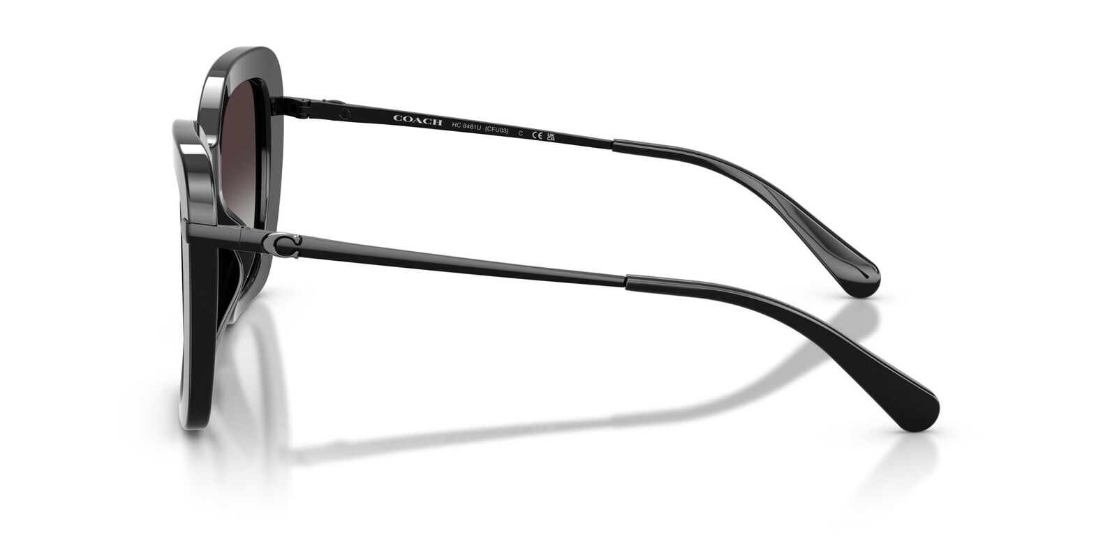 Coach CFU03 HC8461U 50028G-54 Black / Grey Gradient Lenses
