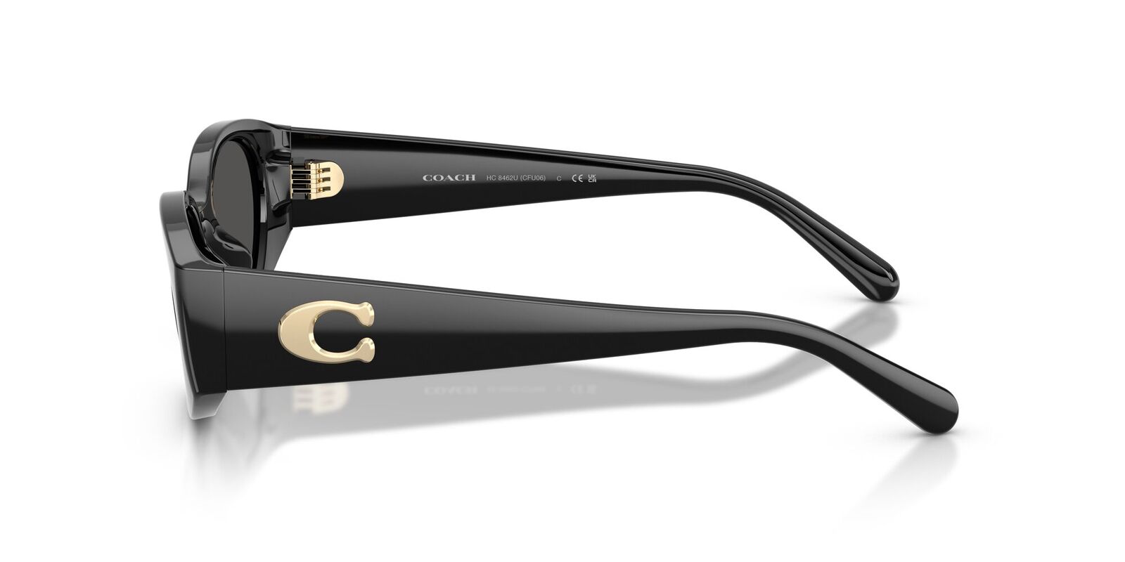 Coach CFU06 HC8462U 500287-54 Black / Grey Solid Lenses