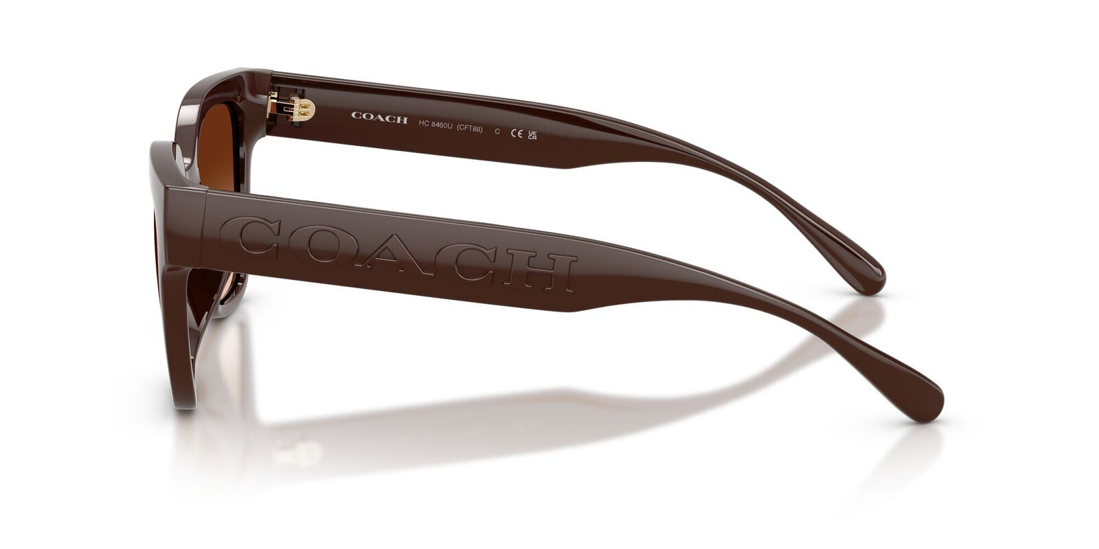 Coach CFT88 HC8460U 595774-51 Pecan / Brown Gradient Lenses