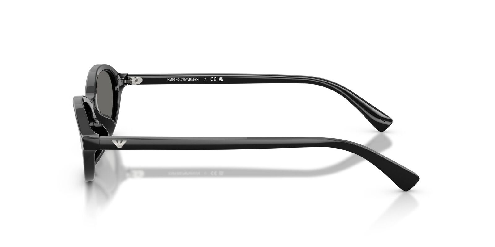 Emporio Armani EA4281U 501787-52 Shiny Black / Grey Lenses