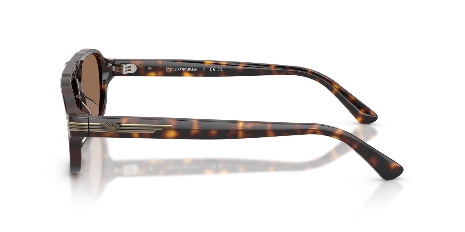 Emporio Armani EA4285U 502673-56 Shiny Havana / Dark Brown Lenses