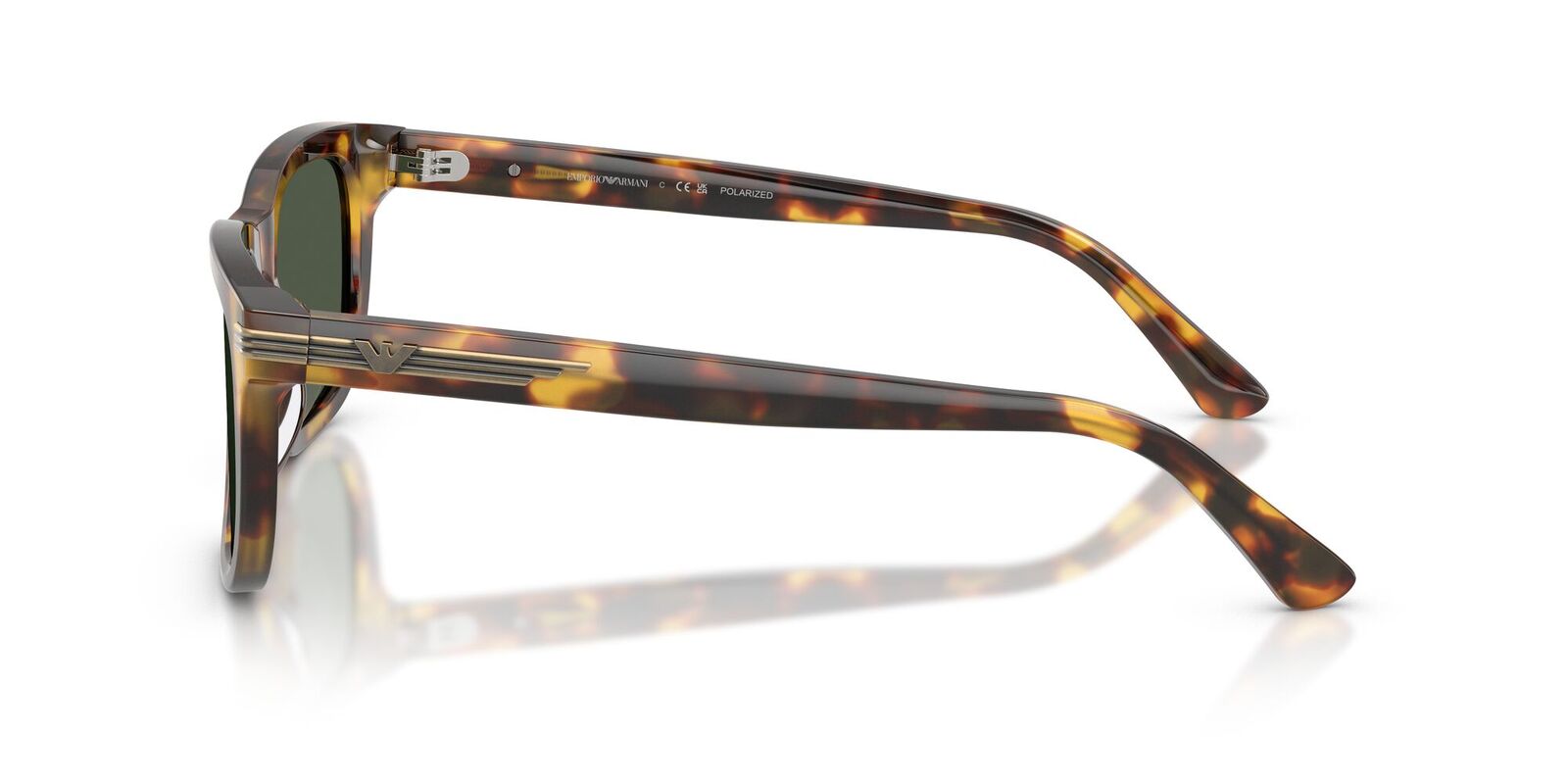 Emporio Armani EA4282U 59939A-54 Shiny Havana Brown / Dark Green Polarised Lenses