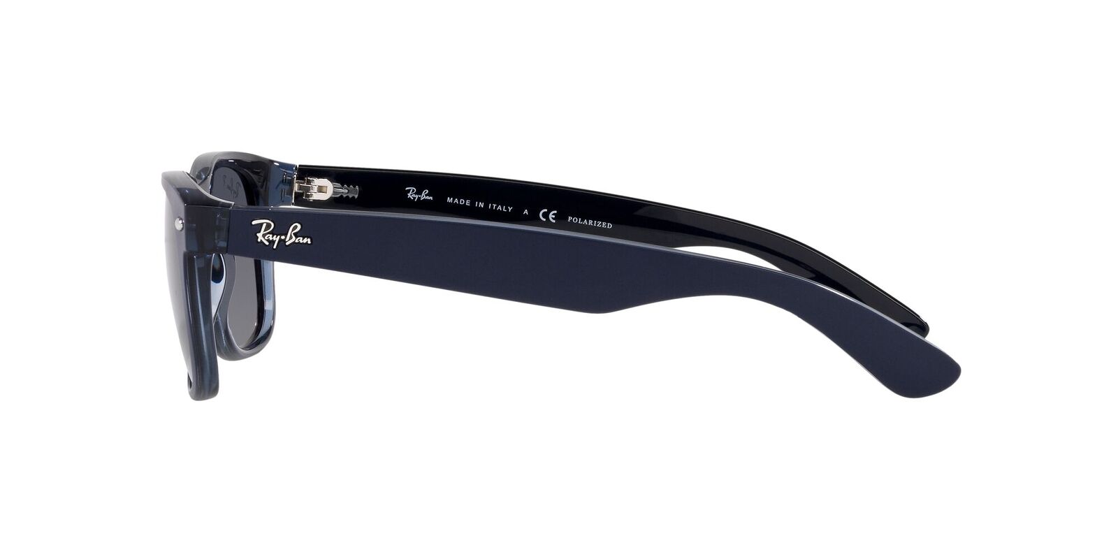 Ray-Ban RB2140 Polarised Wayfarer Sunglasses, Black at John Lewis & Partners