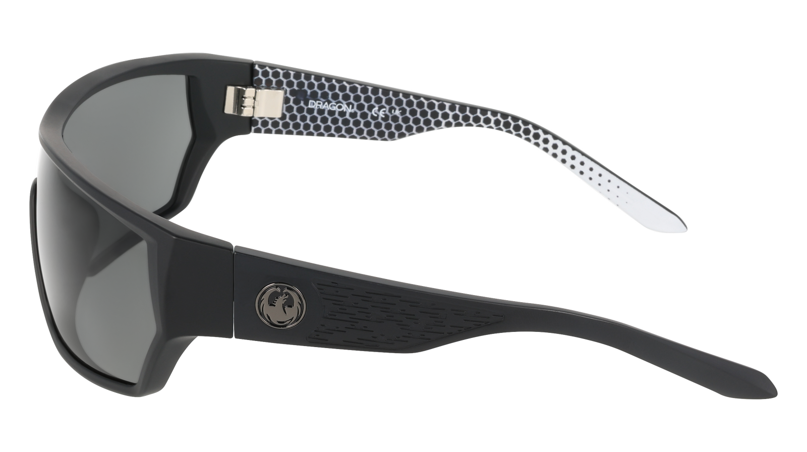 Dragon Havoc DR810S 003-64 Matte Black Geo Trad / Smoke Luma Lenses