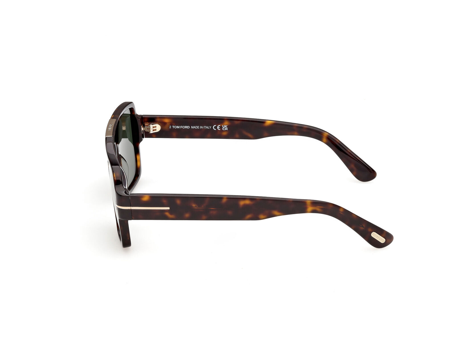 Tom Ford Sean-02 FT1408 52N Dark Havana / Green Lenses
