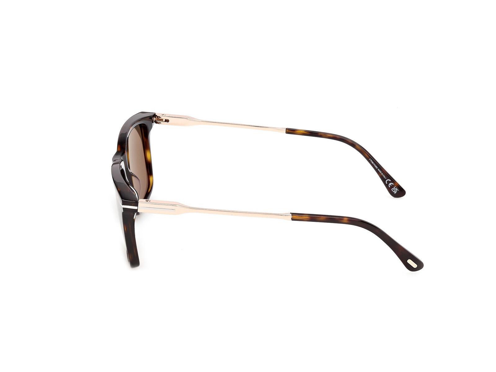 Tom Ford Lee-02 FT1409 52H Dark Havana / Brown Polarised Lenses