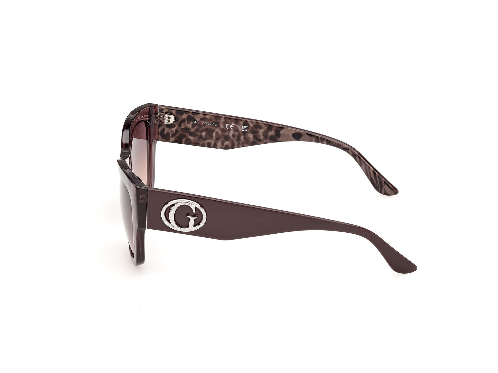 Guess GU00363 48F Shiny Dark Brown / Brown Gradient Lenses