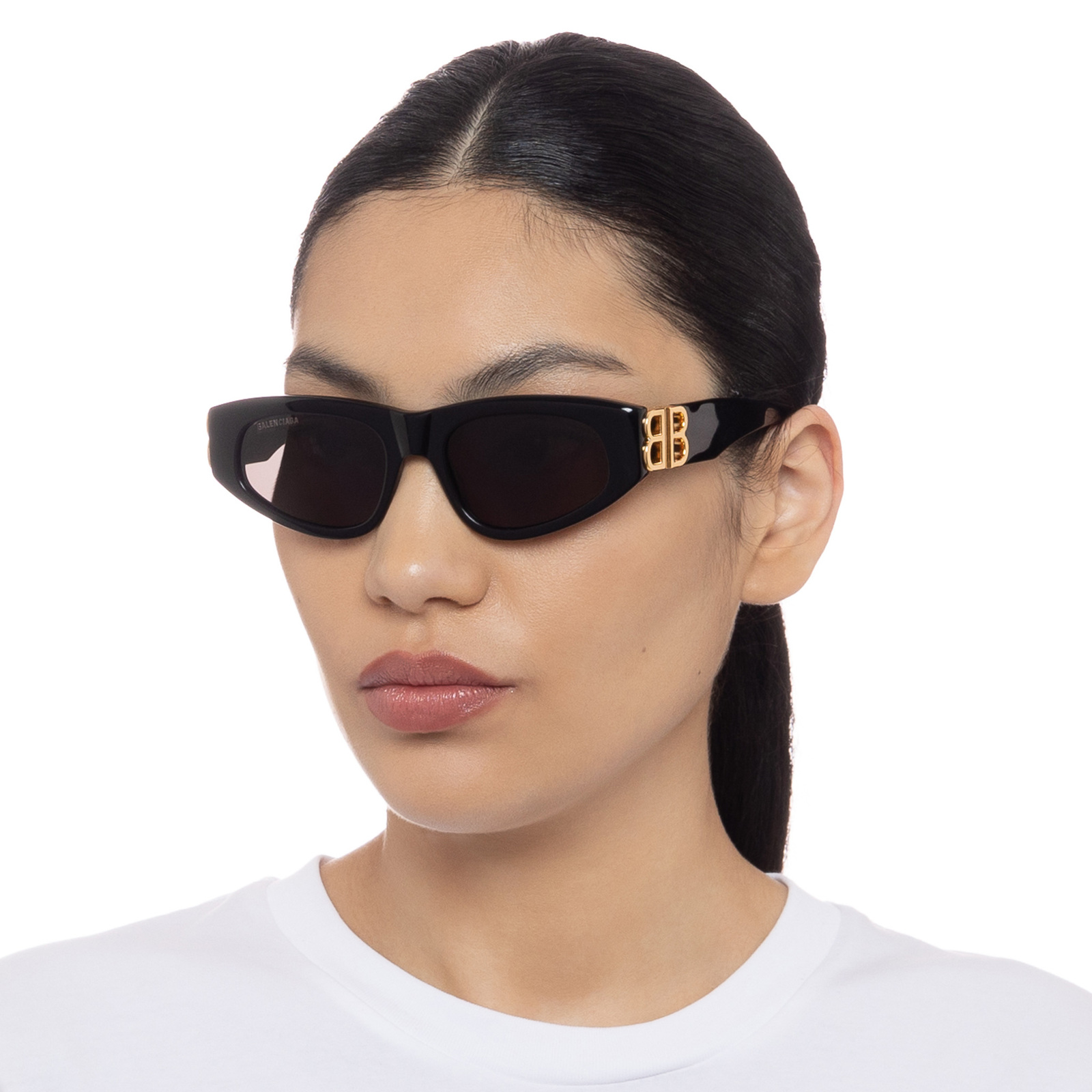 Balenciaga BB0095S 001 Black Grey Lenses