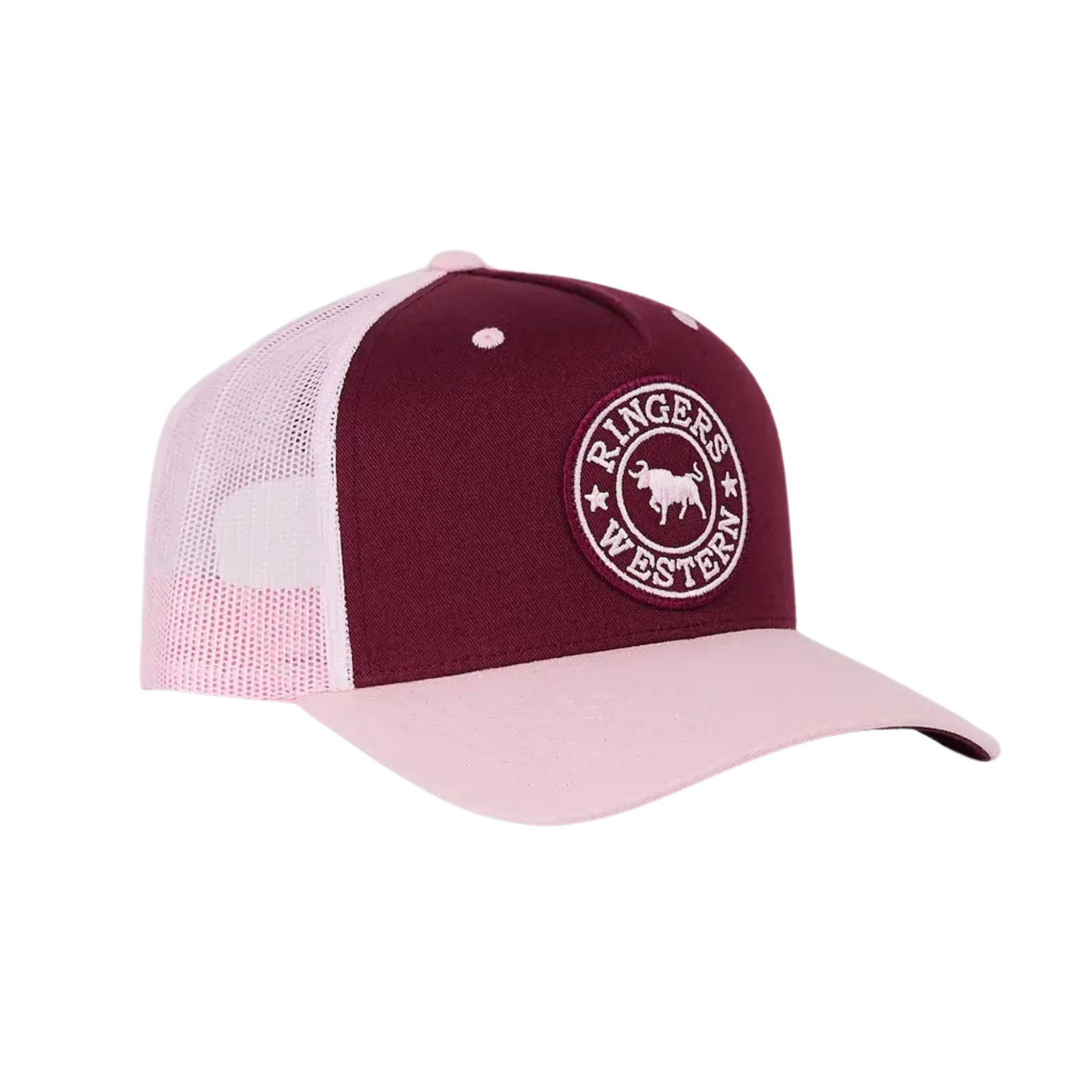 Ringers Western Signature Bull Trucker Cap Plum/Dusty Pink OSFM