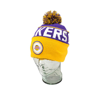 Mitchell & Ness Los Angeles Lakers NBA Team Pom Beanie Purple OSFM MNLL20245