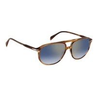 David Beckham DB 1159/S EX4 2A 58 Brown Horn / Blue Mirror Lenses