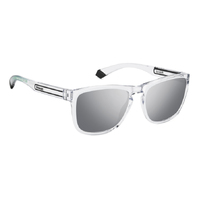 Polaroid PLD 2161/S 900 EX 57 Crystal / Grey Silver Mirror Polarised Lenses