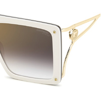 Carrera CA UNICA/SE SZJ YK 60 Ivory / Burgundy Gradient Gold Mirror Lenses