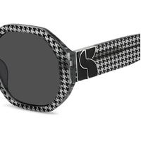 Kate Spade FLYNNIE/G/S 1EI IR 54 Black Pattern Grey / Grey Lenses