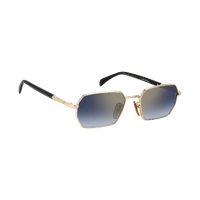 David Beckham DB 1174/S RHL 1V 55 Gold Black / Blue Gradient Gold Mirror Lenses