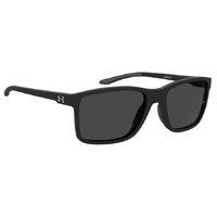 Under Armour UA Hustle XL 003 IR 59 Matte Black / Grey Lenses