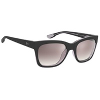 Under Armour UA Dime 08A NQ 55 Black Grey / Brown Gradient w Silver Mirror Lenses