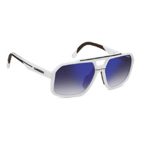 Carrera C Sport 03/S 6HT KM 61 Matte White / Grey Blue Mirror Lenses