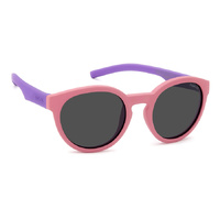 Polaroid Kids PLD 8019/S 35J M9 45 Pink / Grey Polarised Lenses