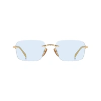 David Beckham DB 1195/S IDA QZ 57 Gold Beige Horn / Azure Photochromic Lenses