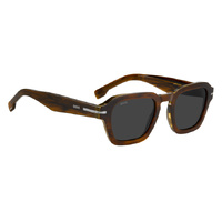 Hugo Boss BOSS 1853/S EX4 IR 49 Brown Horn / Grey Lenses