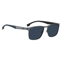 Hugo Boss BOSS 1826/S R80 KU 56 Matte Dark Ruthenium / Blue Avio Lenses