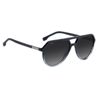 Hugo Boss BOSS 1831/S 38I 9O 58 Black Horn / Dark Grey Gradient Lenses