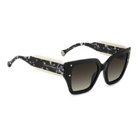 Carolina Herrera HER 0323/S 80S HA 53 Black White / Brown Gradient Lenses