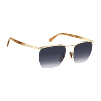 David Beckham DB 1225/S 0NR 84 55 Gold Brown Havana / Blue Gradient Lenses