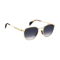 David Beckham DB 1228/S RHL 84 51 Gold Black / Blue Gradient Lenses