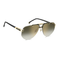 Carrera 1087/S I46 D6 63 Matte Black Gold / Green Gradient w Mirror Lenses