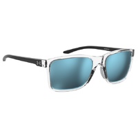 Under Armour UA Hustle XL MNG Z0 59 Crystal Black / Blue Mirror Lenses