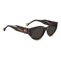 Carolina Herrera HER 0370/S EX4 IR 52 Brown Horn / Grey Lenses