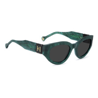 Carolina Herrera HER 0370/S UHP IR 52 Green Marble Black / Grey Lenses