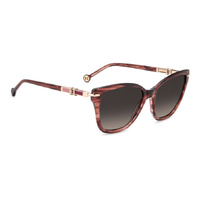 Carolina Herrera HER 0379/S 573 HA 55 Red Horn / Brown Gradient Lenses