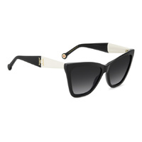 Carolina Herrera HER 0374/S 80S 9O 59 Black White / Dark Grey Gradient Lenses